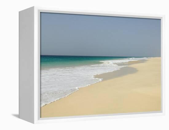 Praia De Santa Monica (Santa Monica Beach), Boa Vista, Cape Verde Islands, Atlantic, Africa-Robert Harding-Framed Premier Image Canvas