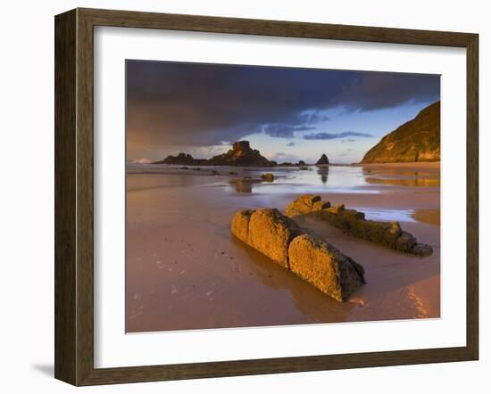 Praia Do Castelejo Beach Near Vila Do Bispo, Algarve, Portugal-Neale Clarke-Framed Photographic Print