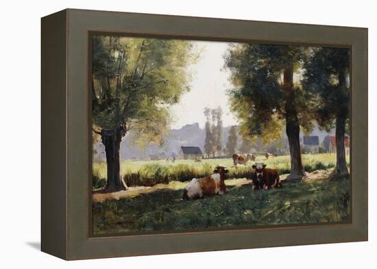 Prairie a Arques-la Bataille, Normandie-Julien Dupre-Framed Premier Image Canvas