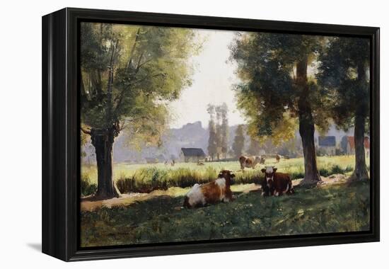 Prairie a Arques-la Bataille, Normandie-Julien Dupre-Framed Premier Image Canvas