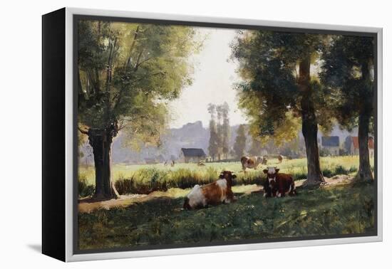 Prairie a Arques-la Bataille, Normandie-Julien Dupre-Framed Premier Image Canvas