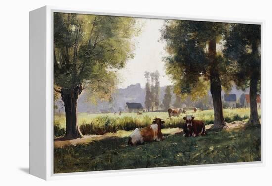 Prairie a Arques-la Bataille, Normandie-Julien Dupre-Framed Premier Image Canvas