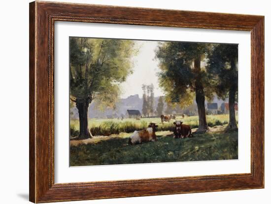 Prairie a Arques-la Bataille, Normandie-Julien Dupre-Framed Giclee Print