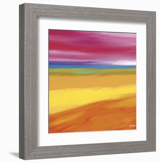 Prairie Abstract 1-Mary Johnston-Framed Art Print