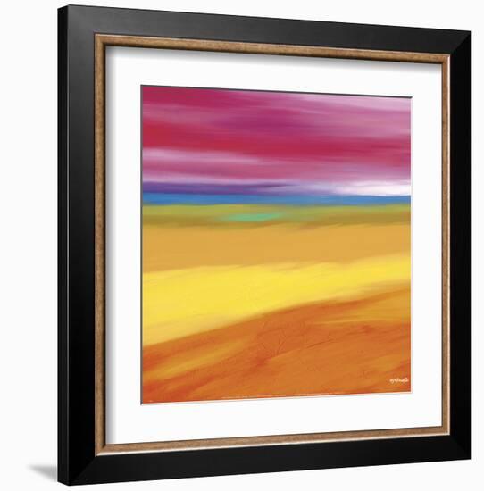 Prairie Abstract 1-Mary Johnston-Framed Art Print