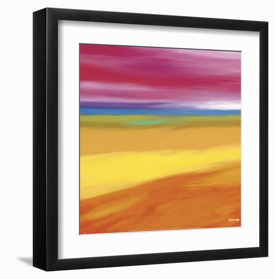 Prairie Abstract 1-Mary Johnston-Framed Art Print