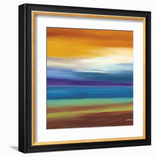 Prairie Abstract 3-Mary Johnston-Framed Art Print