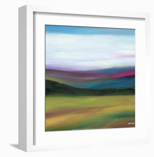 Prairie Abstract 4-Mary Johnston-Framed Art Print