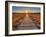 Prairie Boardwalk Sunset-Michael Shake-Framed Photographic Print