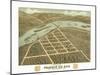 Prairie du Sac, Wisconsin - Panoramic Map-Lantern Press-Mounted Art Print