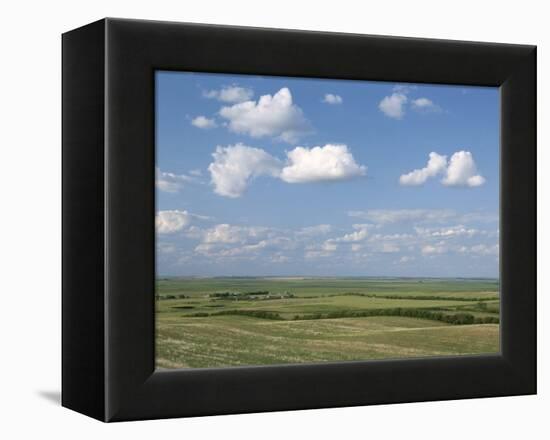 Prairie Farmland, North Dakota, USA-Tony Waltham-Framed Premier Image Canvas
