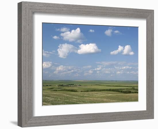 Prairie Farmland, North Dakota, USA-Tony Waltham-Framed Photographic Print