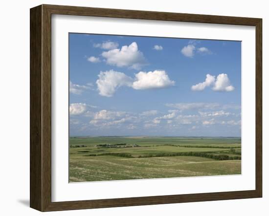 Prairie Farmland, North Dakota, USA-Tony Waltham-Framed Photographic Print