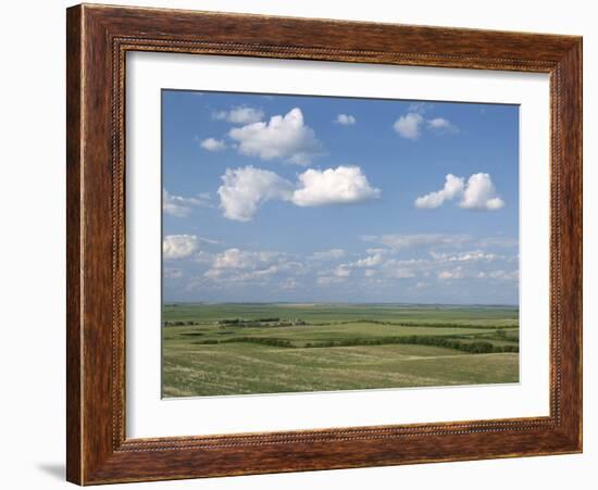 Prairie Farmland, North Dakota, USA-Tony Waltham-Framed Photographic Print