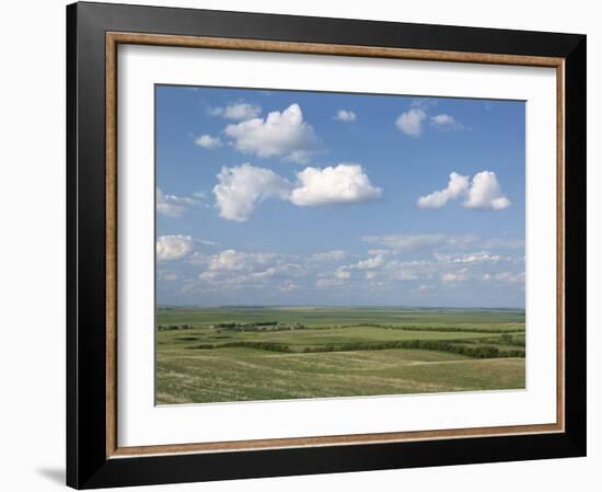 Prairie Farmland, North Dakota, USA-Tony Waltham-Framed Photographic Print