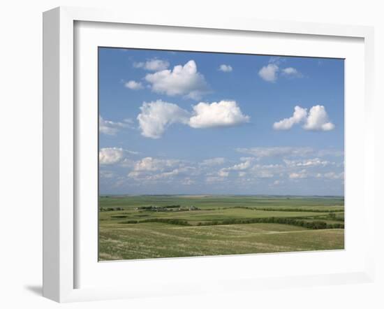 Prairie Farmland, North Dakota, USA-Tony Waltham-Framed Photographic Print