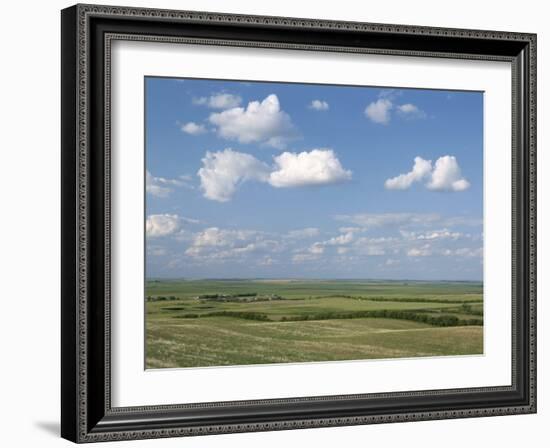 Prairie Farmland, North Dakota, USA-Tony Waltham-Framed Photographic Print