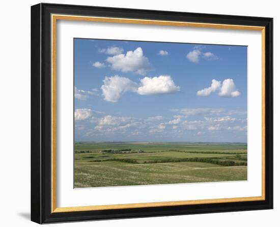 Prairie Farmland, North Dakota, USA-Tony Waltham-Framed Photographic Print