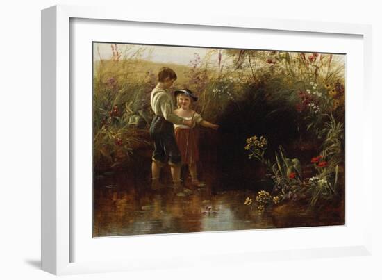 Prairie Flowers, 1862-Jerome Thompson-Framed Giclee Print