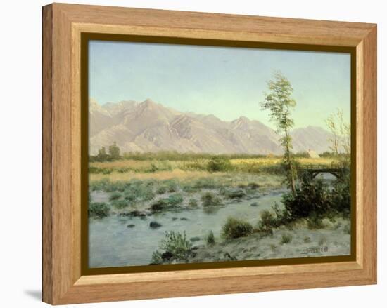 Prairie Landscape-Albert Bierstadt-Framed Premier Image Canvas