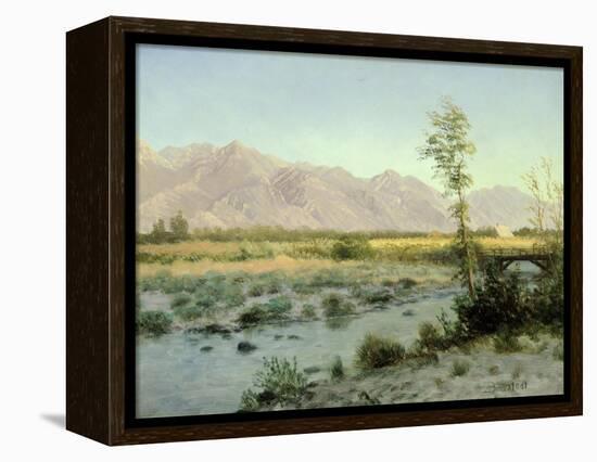 Prairie Landscape-Albert Bierstadt-Framed Premier Image Canvas