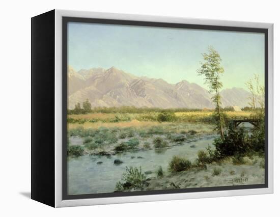 Prairie Landscape-Albert Bierstadt-Framed Premier Image Canvas