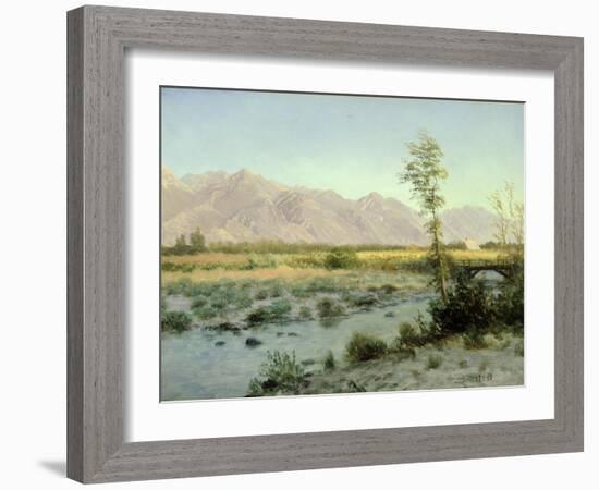 Prairie Landscape-Albert Bierstadt-Framed Giclee Print