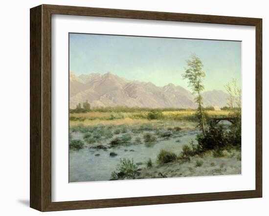 Prairie Landscape-Albert Bierstadt-Framed Giclee Print