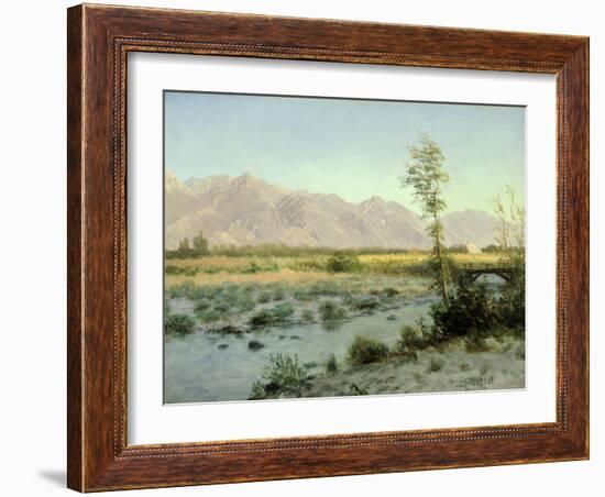 Prairie Landscape-Albert Bierstadt-Framed Giclee Print