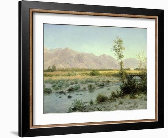 Prairie Landscape-Albert Bierstadt-Framed Giclee Print