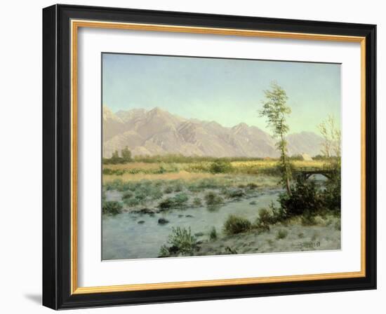 Prairie Landscape-Albert Bierstadt-Framed Giclee Print