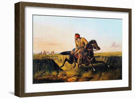 Prairie Life, 1852-Currier & Ives-Framed Giclee Print