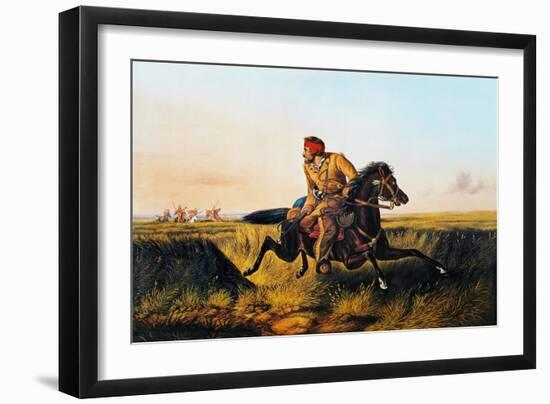 Prairie Life, 1852-Currier & Ives-Framed Giclee Print