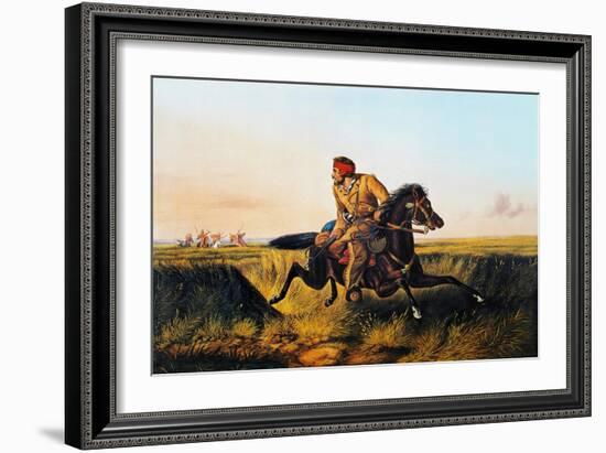 Prairie Life, 1852-Currier & Ives-Framed Giclee Print