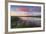 Prairie pond at sunrise in Garfield County near Jordan, Montana, USA-Chuck Haney-Framed Photographic Print