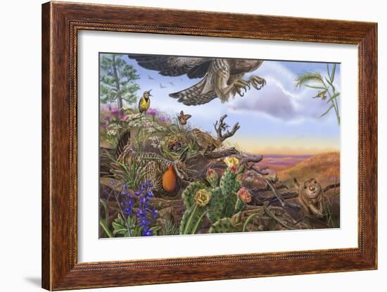 Prairie Spread 14 And 15-Cathy Morrison Illustrates-Framed Giclee Print