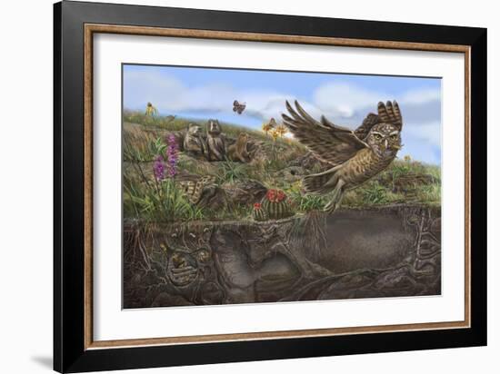 Prairie Spread 4 And 5-Cathy Morrison Illustrates-Framed Giclee Print