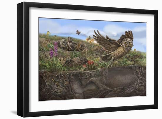 Prairie Spread 4 And 5-Cathy Morrison Illustrates-Framed Giclee Print