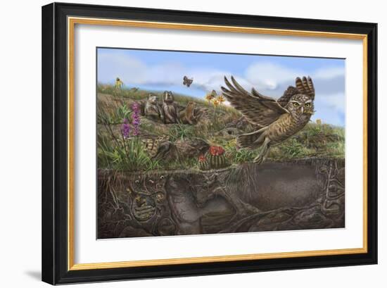Prairie Spread 4 And 5-Cathy Morrison Illustrates-Framed Giclee Print