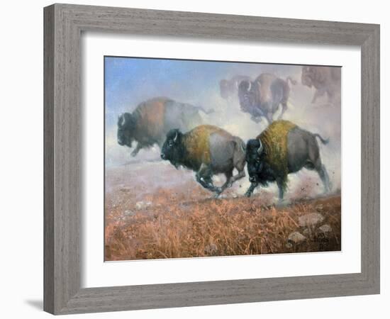 Prairie Thunder-Jack Sorenson-Framed Art Print