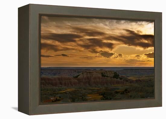 Prairie Wind Overlook Badlands South Dakota-Steve Gadomski-Framed Premier Image Canvas