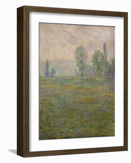 Prairies à Giverny-Claude Monet-Framed Giclee Print