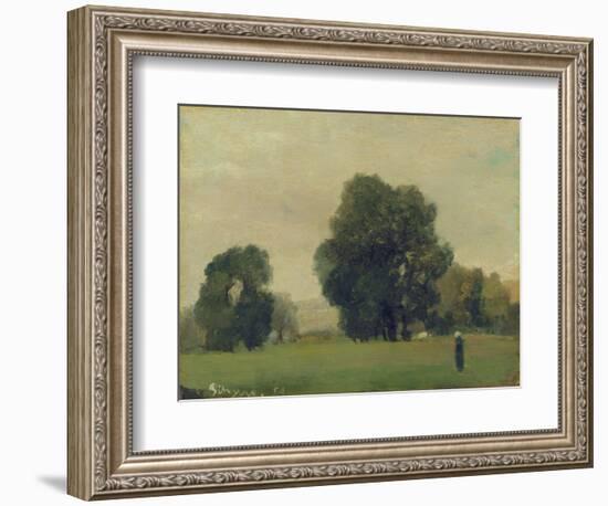 Prairies De La Roche-Guyon, 1859-Camille Pissarro-Framed Giclee Print