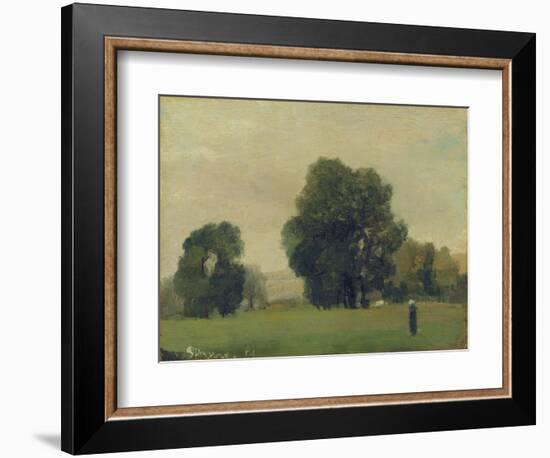 Prairies De La Roche-Guyon, 1859-Camille Pissarro-Framed Giclee Print