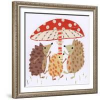 Prancing Prickles ,2016, collage-Sarah Battle-Framed Giclee Print