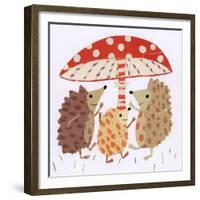 Prancing Prickles ,2016, collage-Sarah Battle-Framed Giclee Print