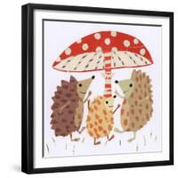Prancing Prickles ,2016, collage-Sarah Battle-Framed Giclee Print