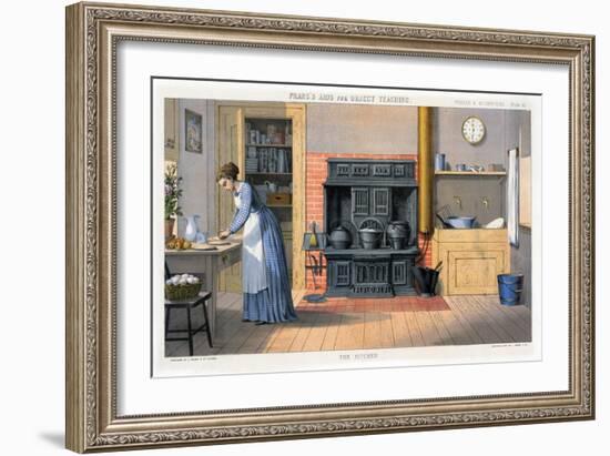 Prang's Aids for Object Teaching - the Kitchen, 1874-null-Framed Giclee Print