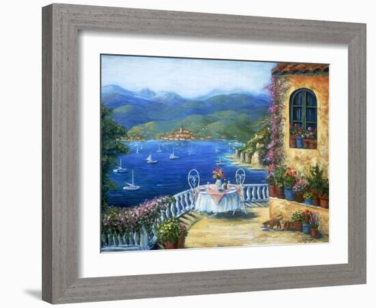 Pranzo Sul Terrazzo-Marilyn Dunlap-Framed Art Print