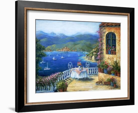 Pranzo Sul Terrazzo-Marilyn Dunlap-Framed Art Print